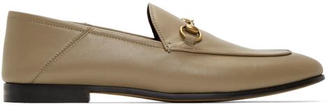 gucci taupe loafers